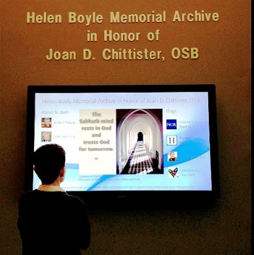 Sister Joan Chittister Display at Mercyhurst Univ