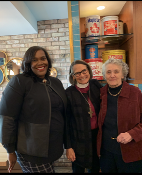 Joan with Bonnie Perry and Tifanny