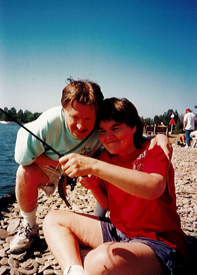 Linda fishing