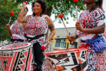 Women drumming
